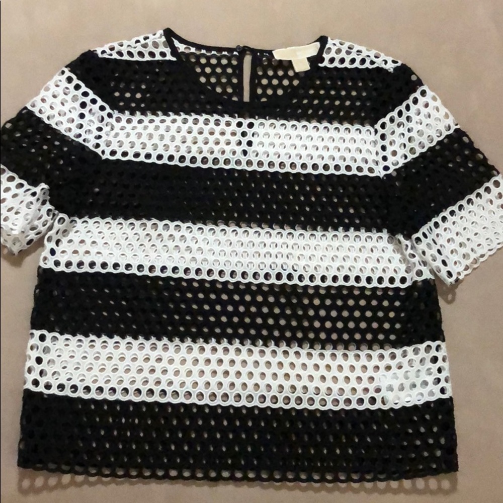 Michael Kors black and white shirt